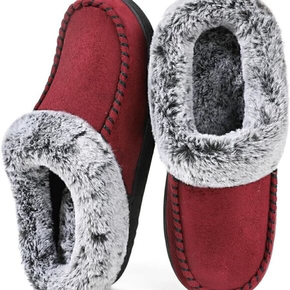 ULTRAIDEAS Women's Micro Suede Slippers with Memory Foam - Picture 2 of 5